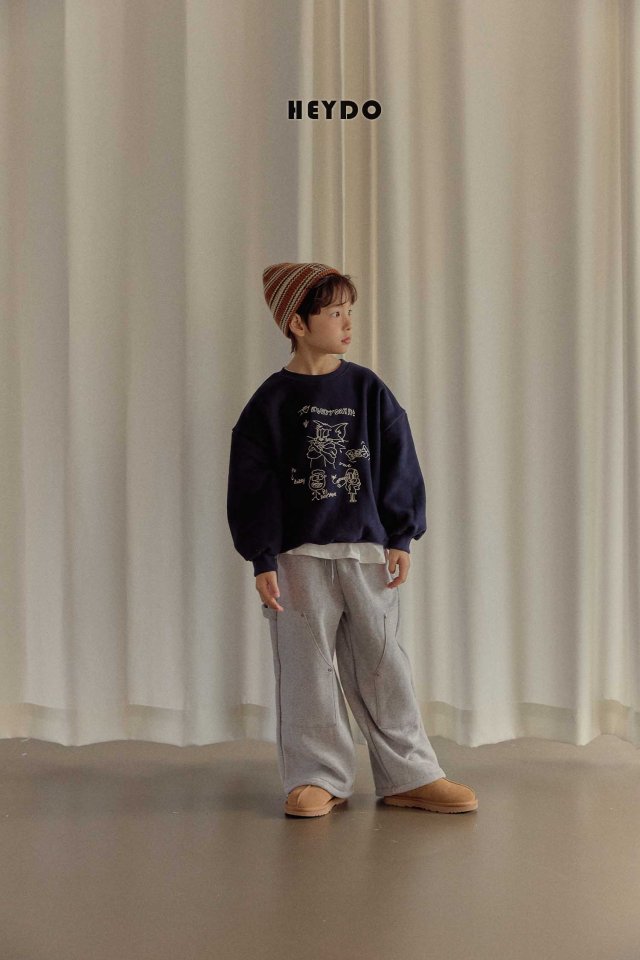 Heydo - Korean Children Fashion - #discoveringself - Cat Embroidery Sweatshirt - 11