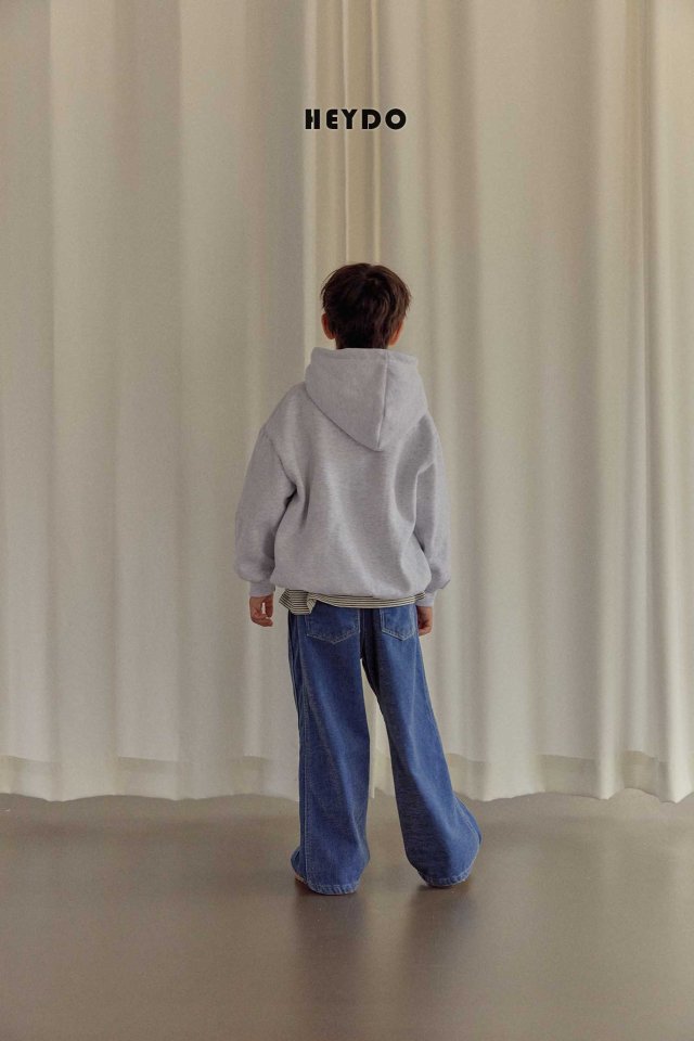 Heydo - Korean Children Fashion - #discoveringself - Cut Velvet Denim Pants - 11