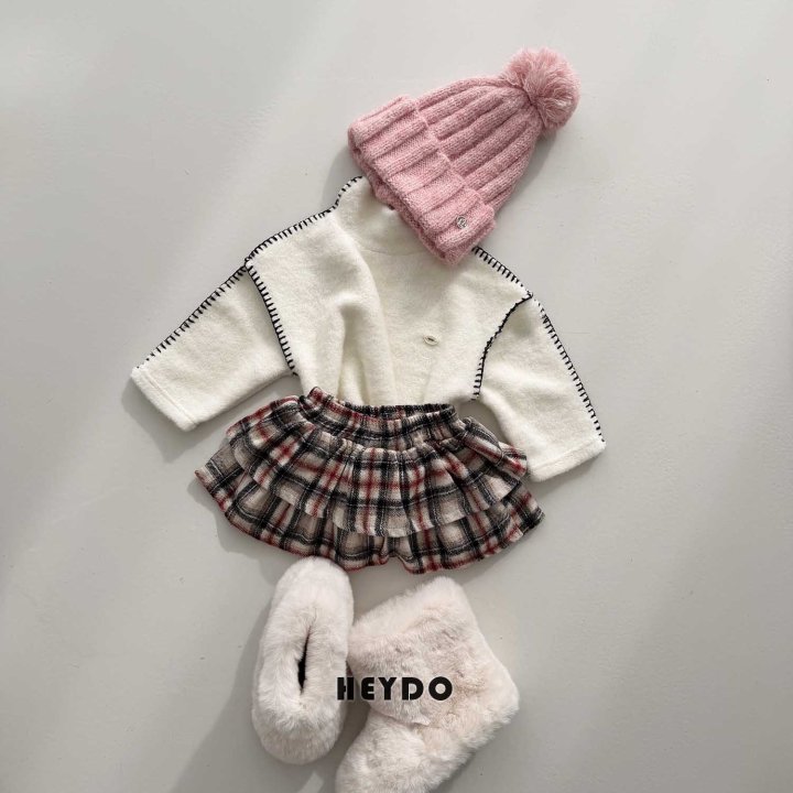 Heydo - Korean Children Fashion - #discoveringself - Check Tiered Skirt - 6