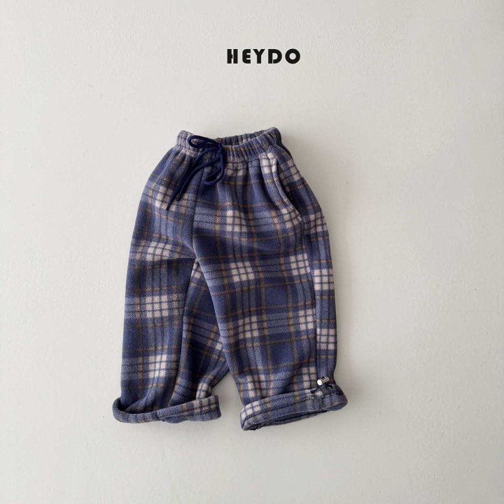 Heydo - Korean Children Fashion - #discoveringself - Check Fleece Pants - 6