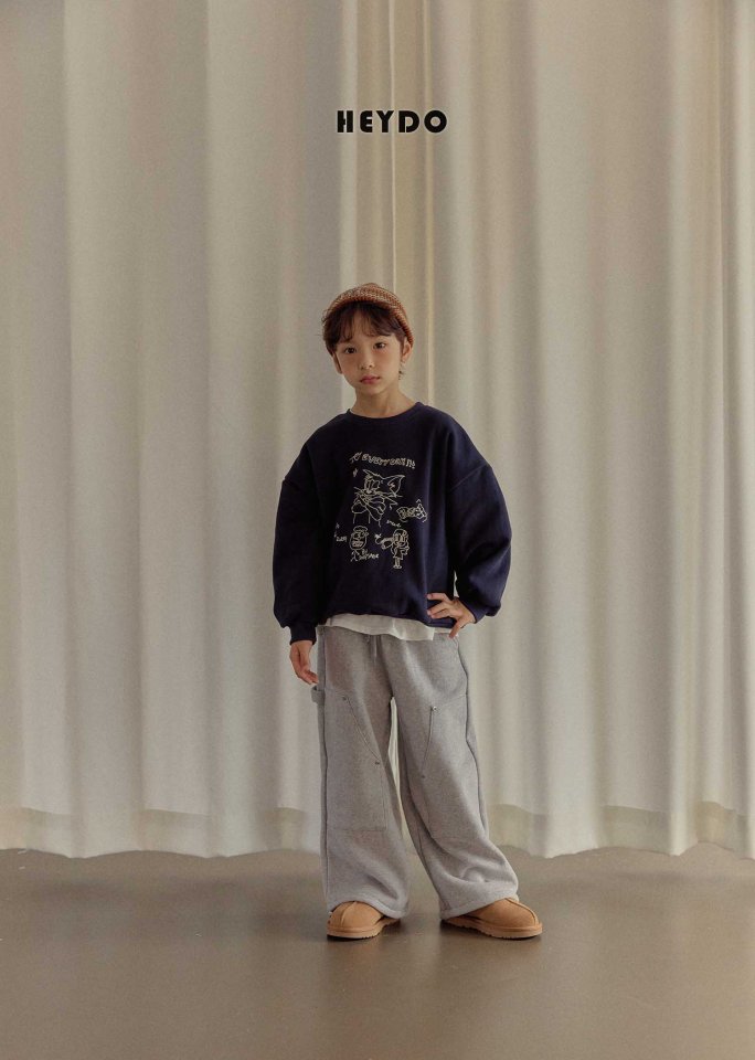 Heydo - Korean Children Fashion - #fashionkids - Cat Embroidery Sweatshirt - 12