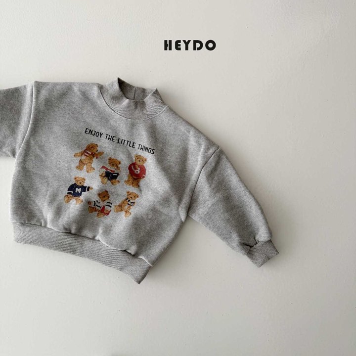Heydo - Korean Children Fashion - #discoveringself - Bear Turtleneck Sweatshirt - 4