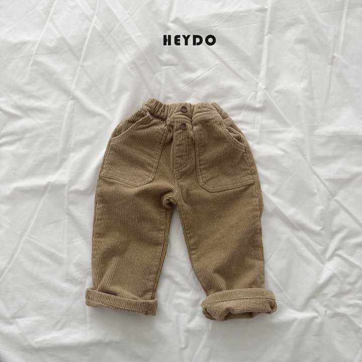 Heydo - Korean Children Fashion - #fashionkids - Button Corduroy Pants - 2
