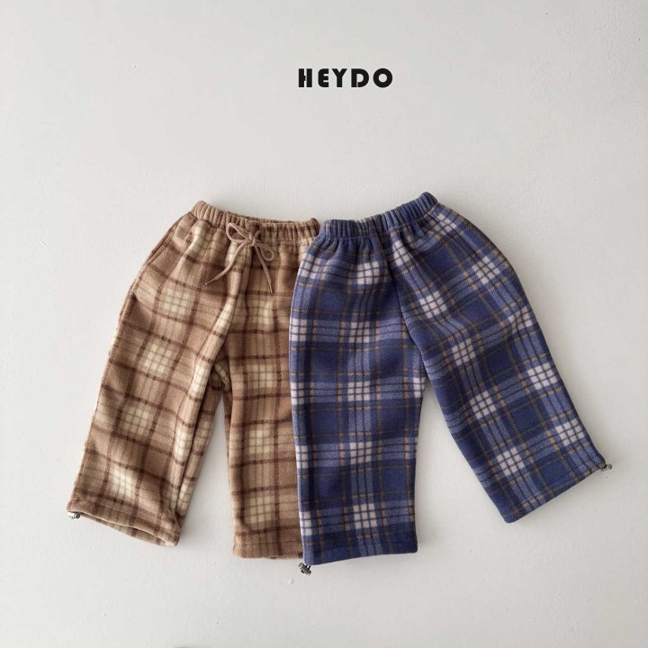 Heydo - Korean Children Fashion - #fashionkids - Check Fleece Pants - 7