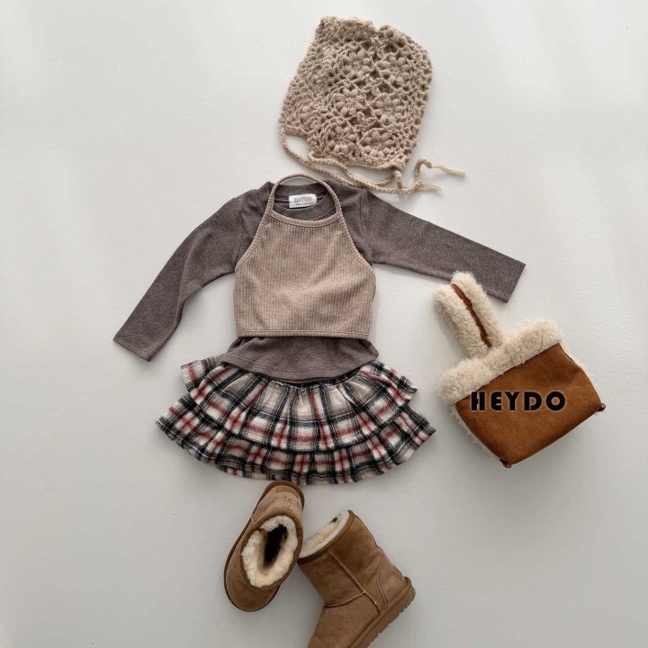 Heydo - Korean Children Fashion - #kidsshorts - Double Halter Tee - 3