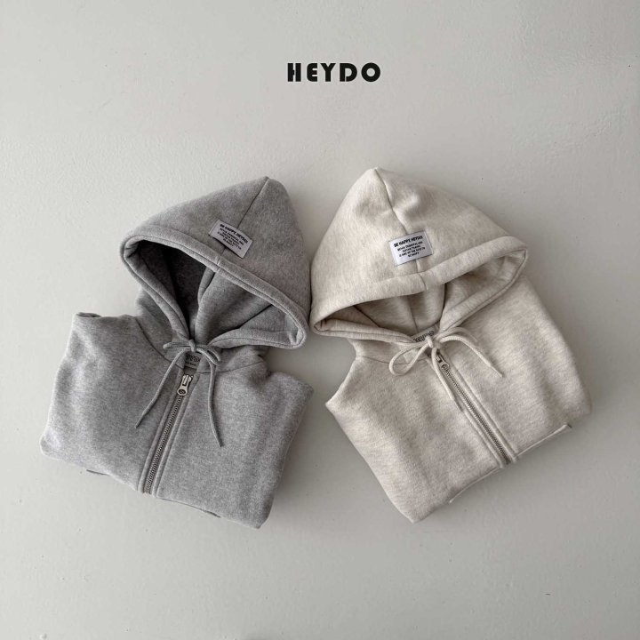 Heydo - Korean Children Fashion - #kidsshorts - Label Hood Zip-Up - 2
