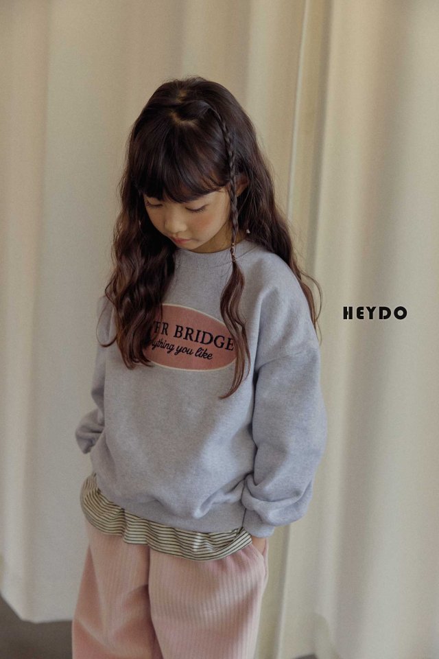 Heydo - Korean Children Fashion - #kidsshorts - Tower Embroidery Sweatshirt - 8