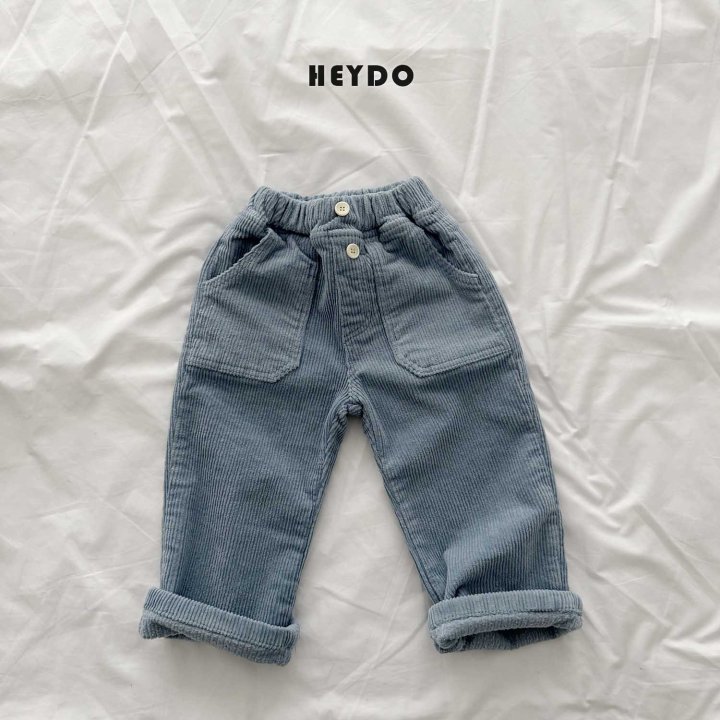 Heydo - Korean Children Fashion - #kidsshorts - Button Corduroy Pants - 3