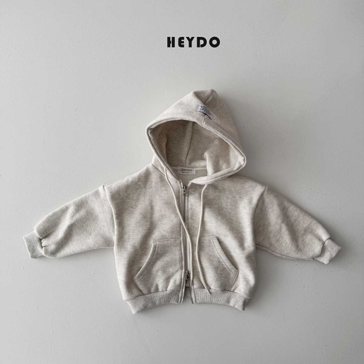 Heydo - Korean Children Fashion - #kidsstore - Label Hood Zip-Up - 3
