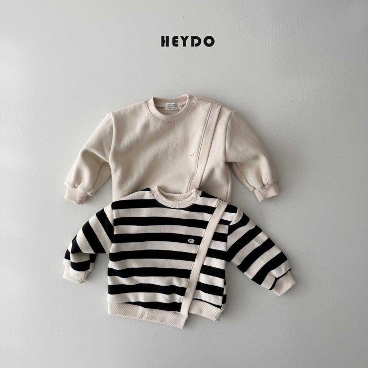 Heydo - Korean Children Fashion - #kidsstore - Harper Diagonal Sweatshirt - 7