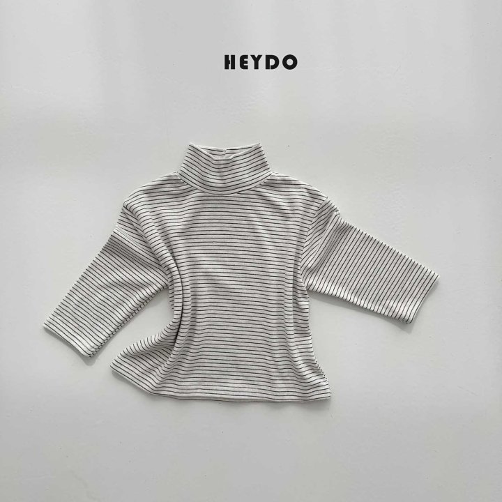 Heydo - Korean Children Fashion - #kidsstore - Wool Stripe Turtleneck Tee - 5