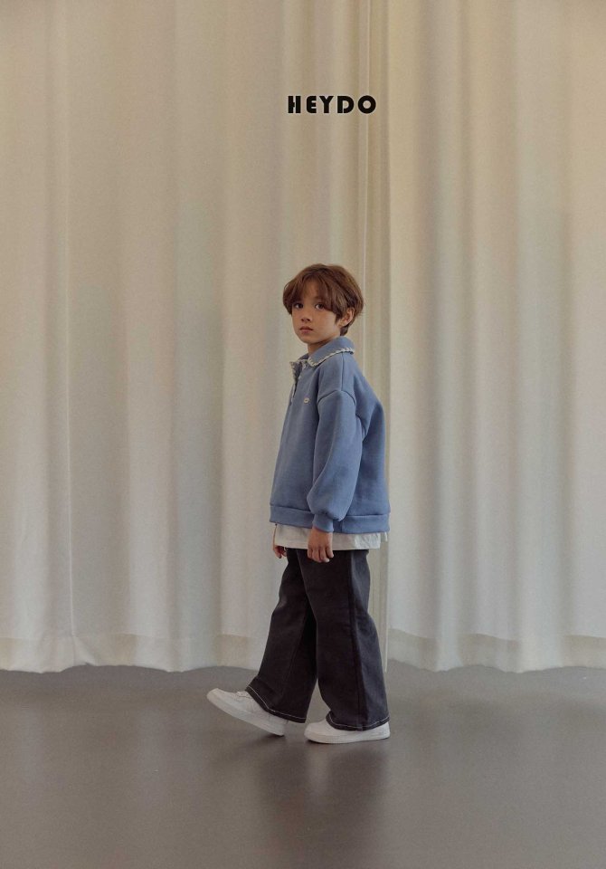 Heydo - Korean Children Fashion - #kidsstore - Mellow Collar Sweatshirt - 12