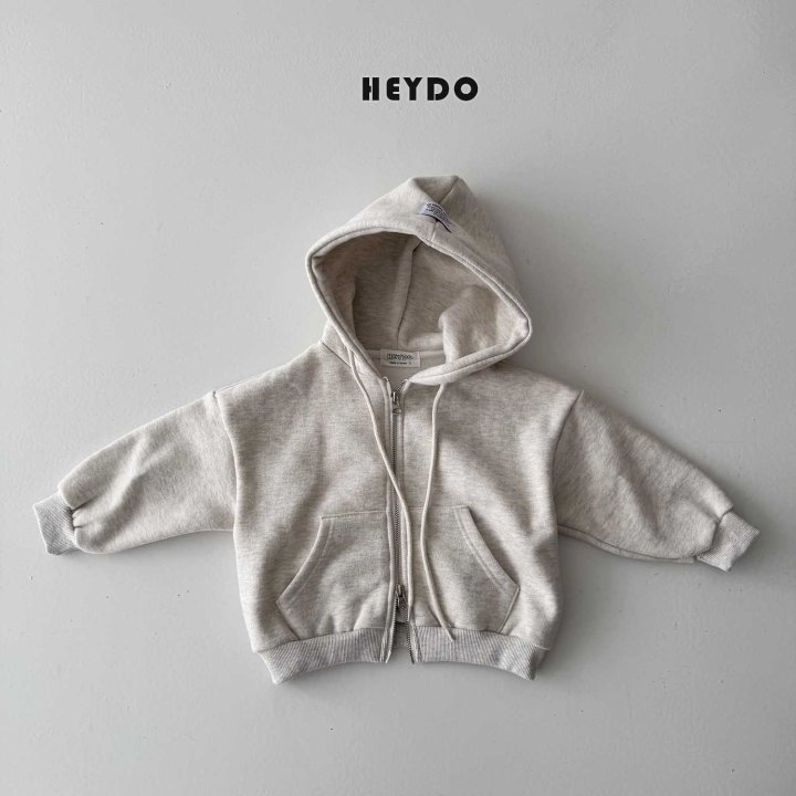 Heydo - Korean Children Fashion - #kidsstore - Label Hood Zip-Up - 4