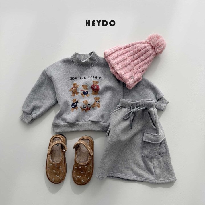 Heydo - Korean Children Fashion - #kidzfashiontrend - Bear Turtleneck Sweatshirt - 7