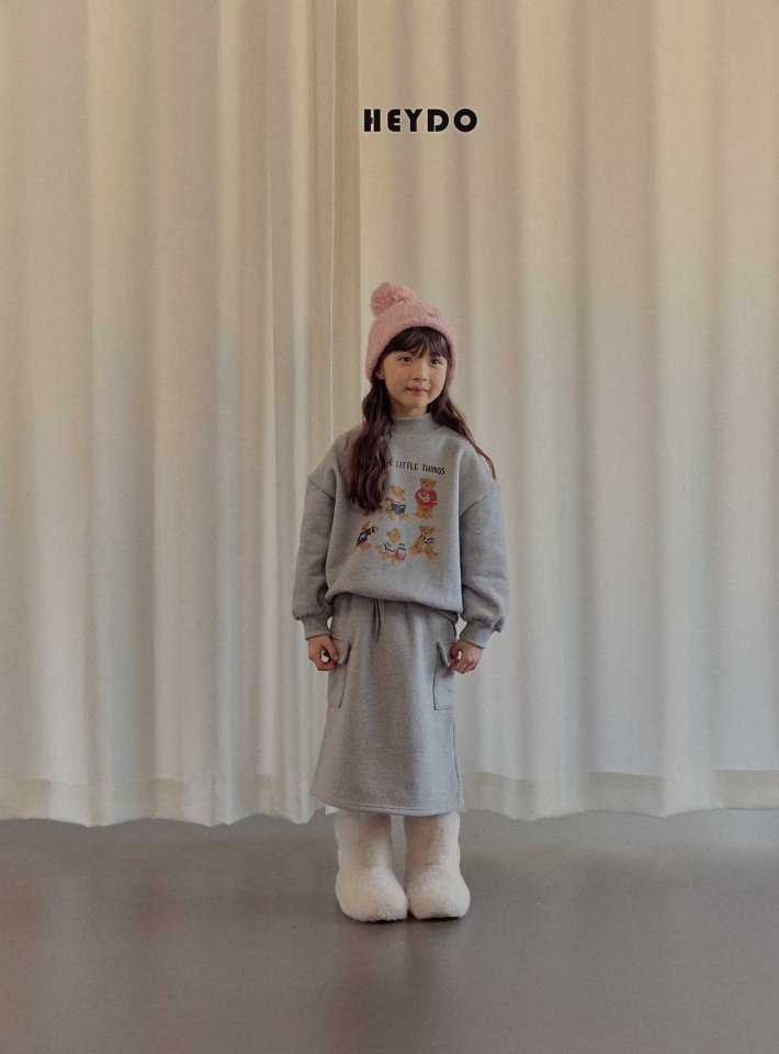 Heydo - Korean Children Fashion - #littlefashionista - Bear Turtleneck Sweatshirt - 9