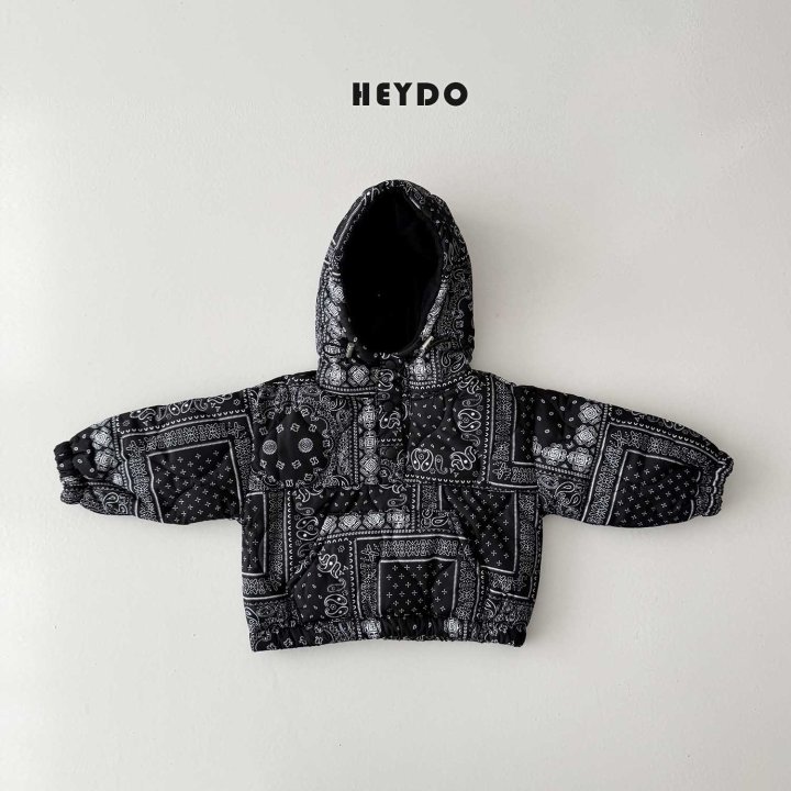 Heydo - Korean Children Fashion - #littlefashionista - Paisley Padded Anorak - 2