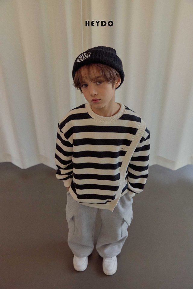 Heydo - Korean Children Fashion - #littlefashionista - Harper Diagonal Sweatshirt - 10