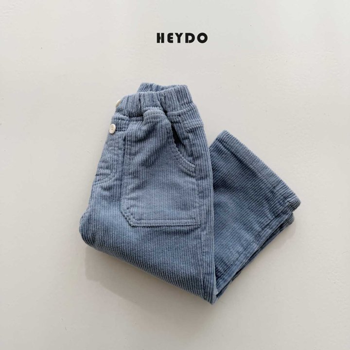 Heydo - Korean Children Fashion - #littlefashionista - Button Corduroy Pants - 7