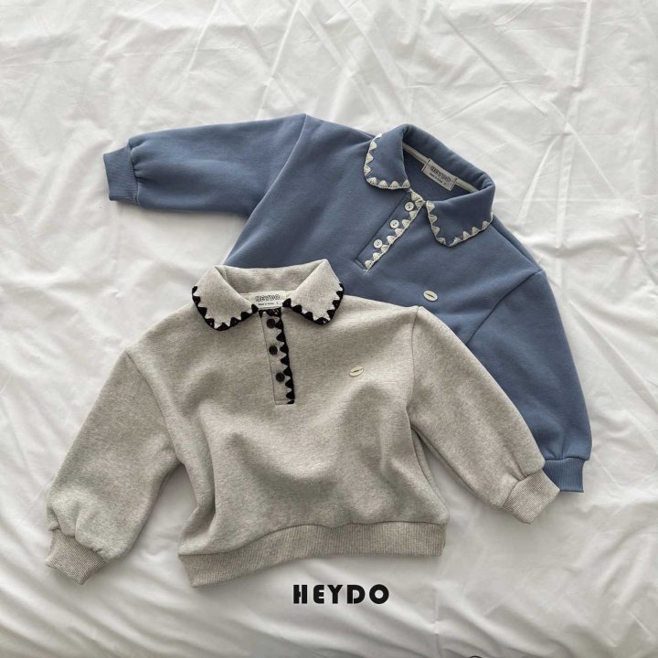 Heydo - Korean Children Fashion - #littlefashionista - Mellow Collar Sweatshirt