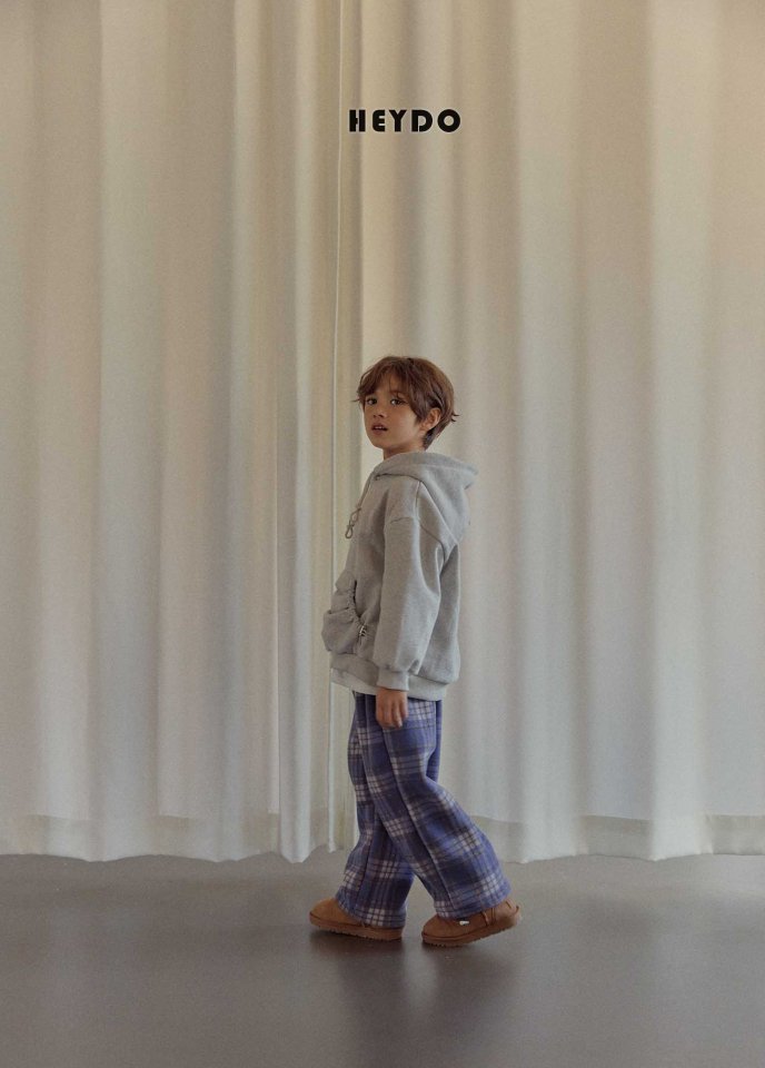 Heydo - Korean Children Fashion - #littlefashionista - Check Fleece Pants - 12