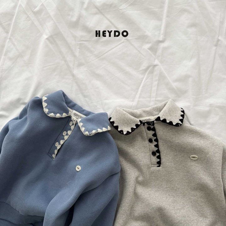 Heydo - Korean Children Fashion - #magicofchildhood - Mellow Collar Sweatshirt - 2