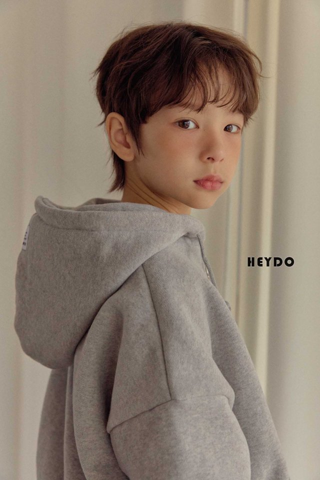 Heydo - Korean Children Fashion - #minifashionista - Label Hood Zip-Up - 8
