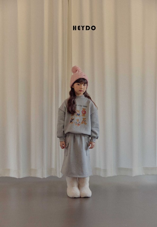 Heydo - Korean Children Fashion - #minifashionista - Bear Turtleneck Sweatshirt - 11