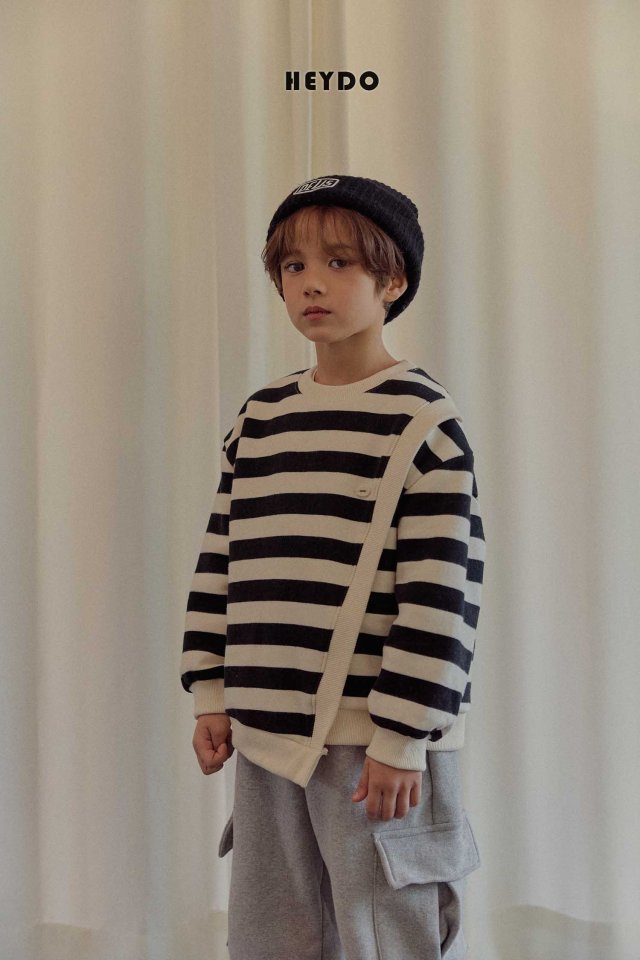 Heydo - Korean Children Fashion - #minifashionista - Harper Diagonal Sweatshirt - 12