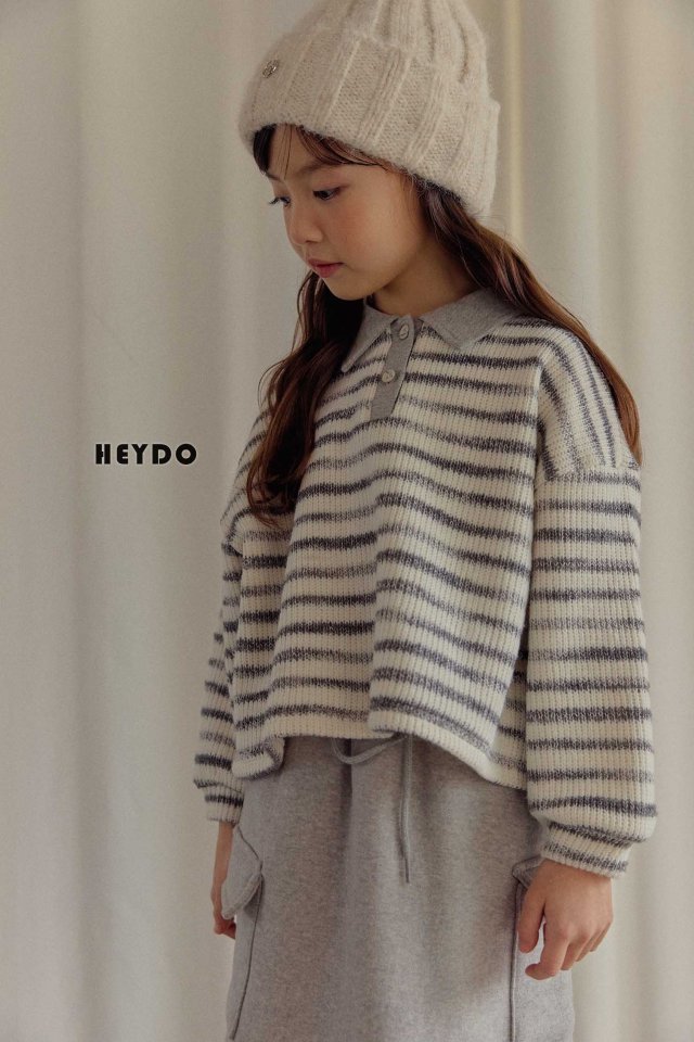 Heydo - Korean Children Fashion - #minifashionista - Knit Stripe Tee - 11