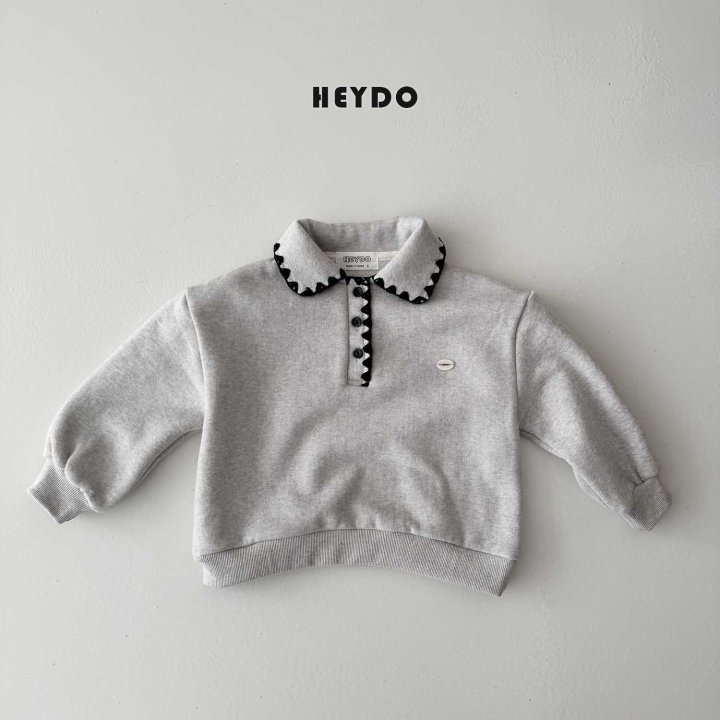 Heydo - Korean Children Fashion - #minifashionista - Mellow Collar Sweatshirt - 3