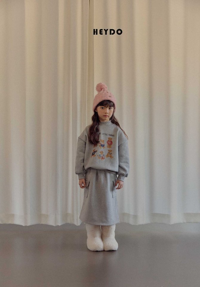 Heydo - Korean Children Fashion - #prettylittlegirls - Bear Turtleneck Sweatshirt - 12