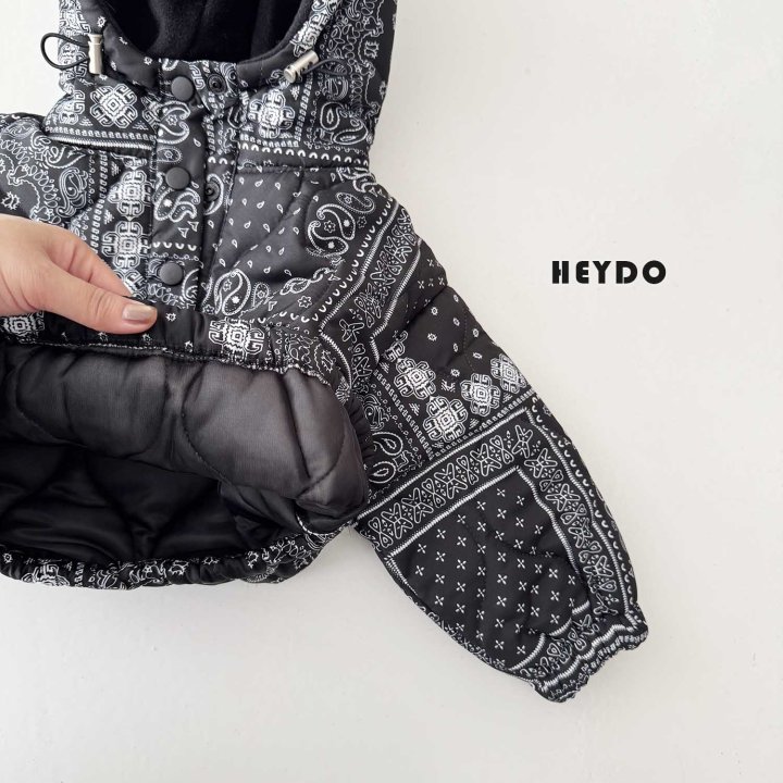 Heydo - Korean Children Fashion - #prettylittlegirls - Paisley Padded Anorak - 5