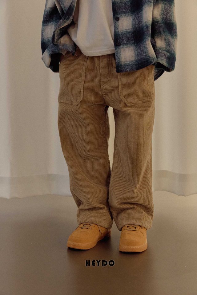 Heydo - Korean Children Fashion - #prettylittlegirls - Button Corduroy Pants - 10