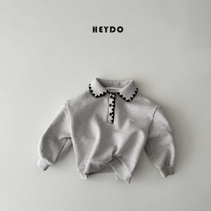 Heydo - Korean Children Fashion - #minifashionista - Mellow Collar Sweatshirt - 4