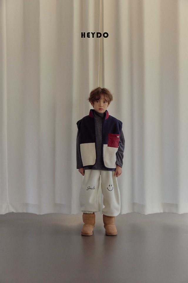 Heydo - Korean Children Fashion - #todddlerfashion - Terry Smile Pants - 12