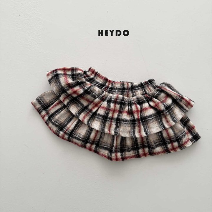 Heydo - Korean Children Fashion - #toddlerclothing - Check Tiered Skirt