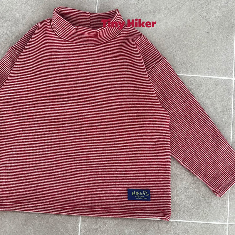 Hiker - Korean Children Fashion - #Kfashion4kids - Mild Stripe Polar Tee - 8