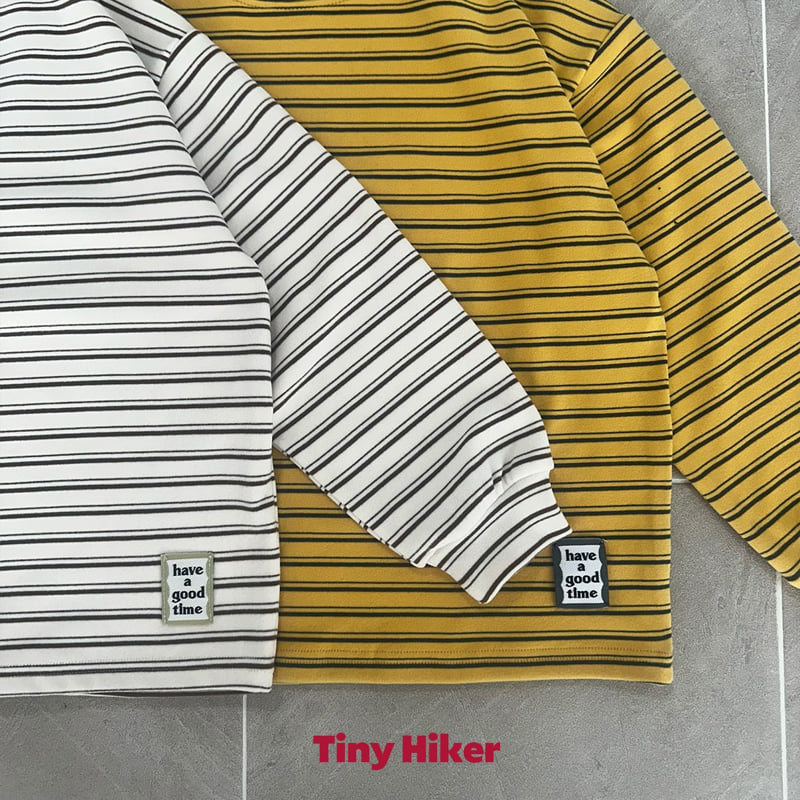 Hiker - Korean Children Fashion - #childofig - Honeybee Stripe Loose Tee - 5