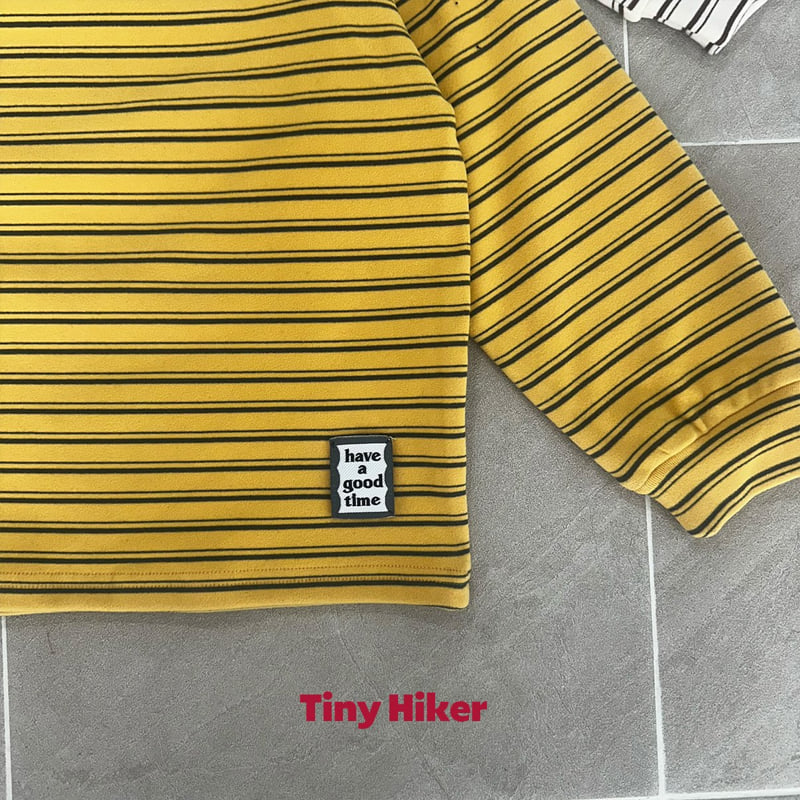 Hiker - Korean Children Fashion - #childrensboutique - Honeybee Stripe Loose Tee - 6