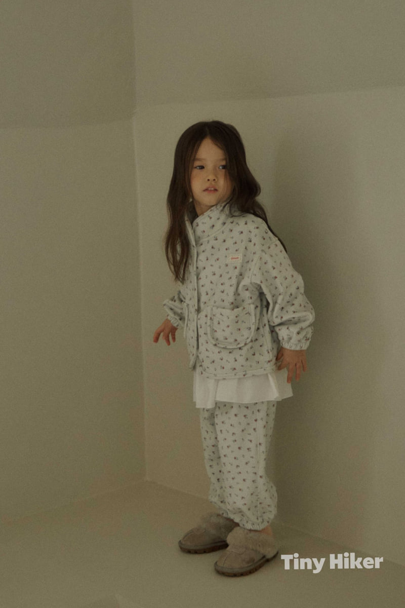 Hiker - Korean Children Fashion - #childrensboutique - Tiny Bloom Velour Pants - 12