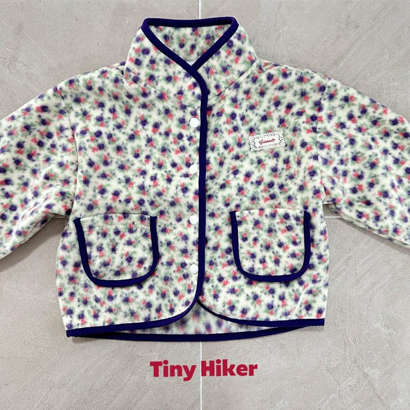 Hiker - Korean Children Fashion - #childrensboutique - Tiny Bloom Ribbed Cardigan - 12