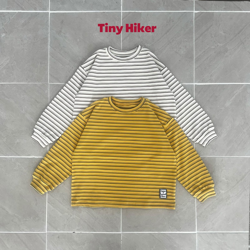 Hiker - Korean Children Fashion - #discoveringself - Honeybee Stripe Loose Tee - 8