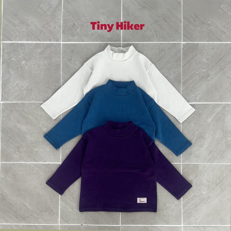 Hiker - Korean Children Fashion - #discoveringself - Tiny Color Mock Neck Tee - 2