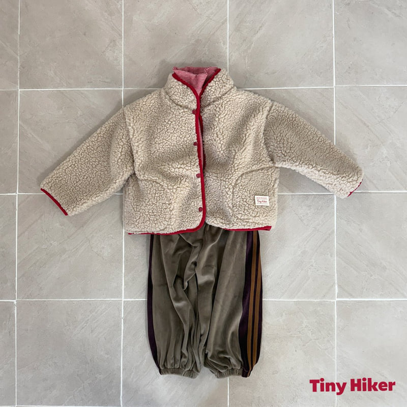 Hiker - Korean Children Fashion - #kidsshorts - Louis Velour Line Jogger Pants - 12
