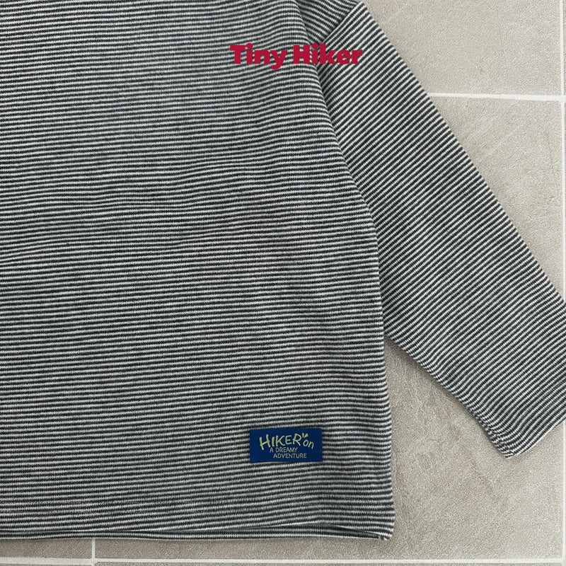 Hiker - Korean Children Fashion - #kidsshorts - Mild Stripe Polar Tee - 5