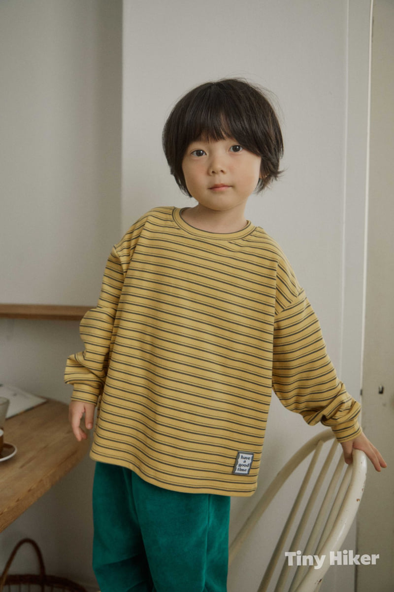 Hiker - Korean Children Fashion - #kidsstore - Honeybee Stripe Loose Tee - 11
