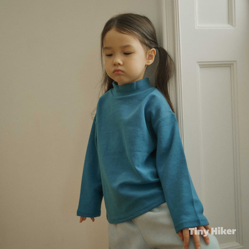 Hiker - Korean Children Fashion - #magicofchildhood - Tiny Color Mock Neck Tee - 9