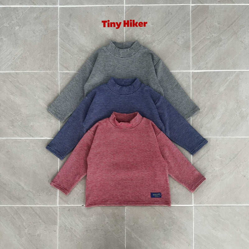 Hiker - Korean Children Fashion - #minifashionista - Mild Stripe Polar Tee - 11