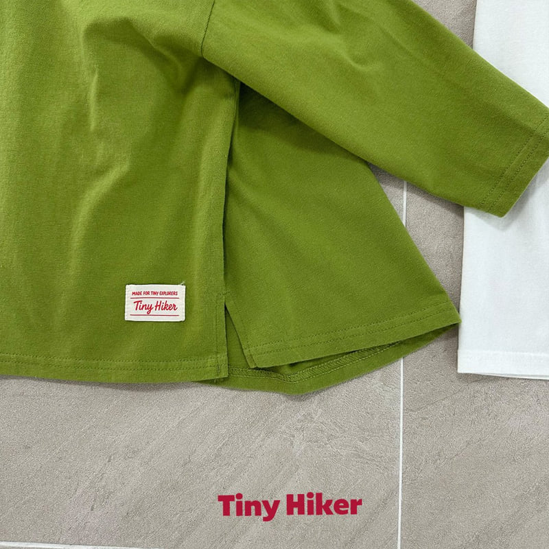 Hiker - Korean Children Fashion - #minifashionista - Plain Uneven Washing Inner Tee - 7