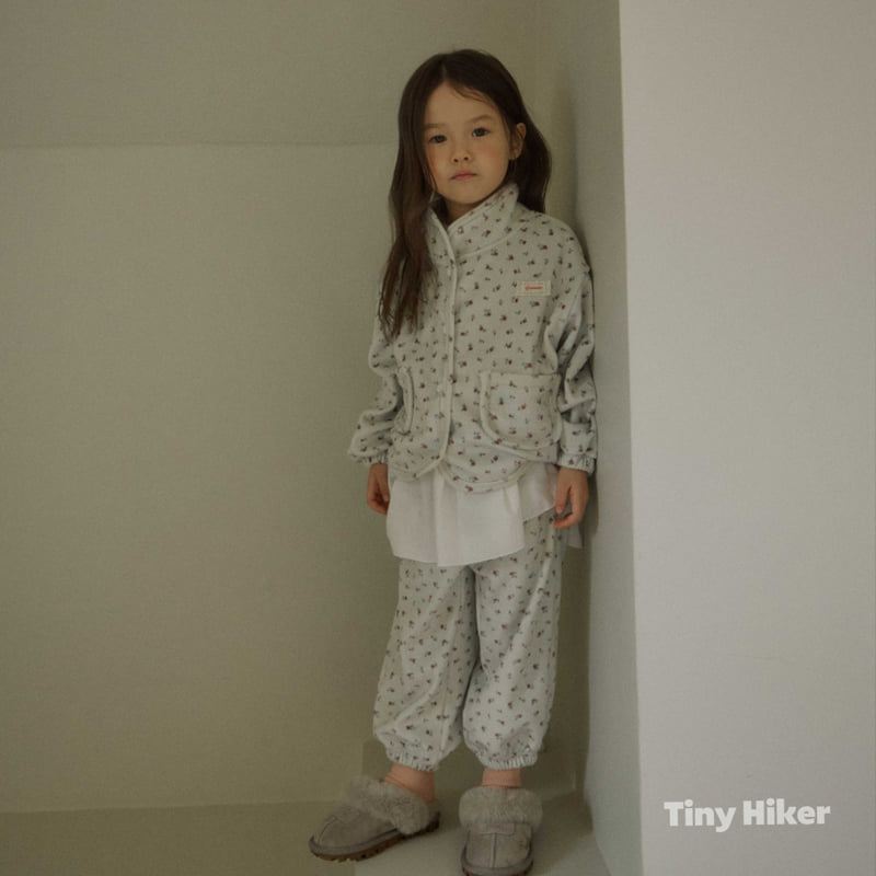 Hiker - Korean Children Fashion - #prettylittlegirls - Tiny Bloom Velour Pants - 9